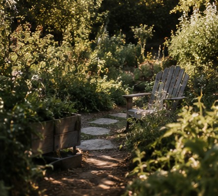 Garden textures and growth